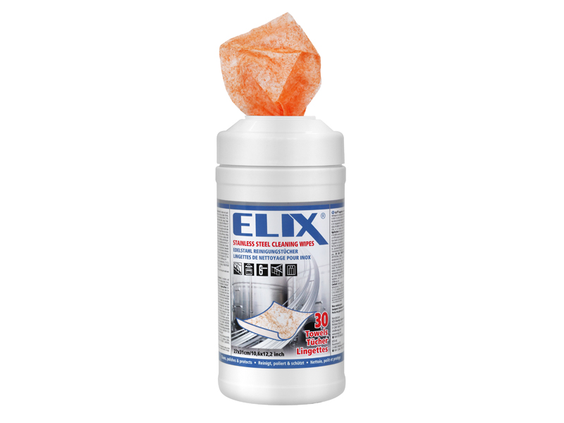 478.030 Elix Stainless Steel Single Canister 30 wipesLR